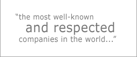 "the most well-known and respected companies in the world..."